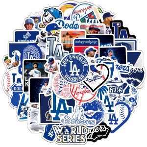 50pcs  Baseball  logo  graffiti stickers decorative suitcase notebook waterproof detachable stickers