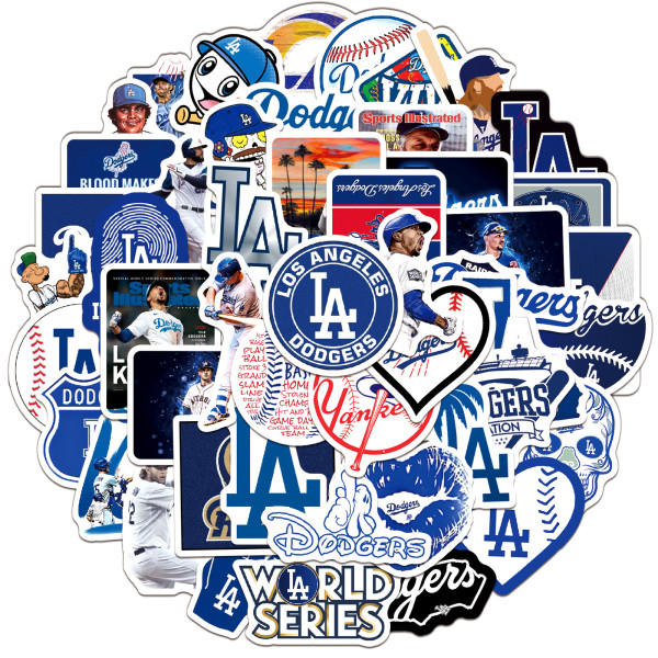 50pcs  Baseball  logo  graffiti stickers decorative suitcase notebook waterproof detachable stickers