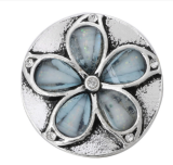 20MM  blue design enamel Rhinestone Metal snap buttons