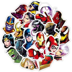 50pcs  classic movie  graffiti stickers decorative suitcase notebook waterproof detachable stickers