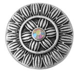 20MM  Color white design enamel Rhinestone Metal snap buttons