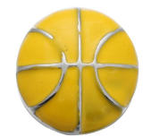 20MM  yellow design enamel Rhinestone Metal snap buttons