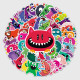 50pcs Little monster  graffiti stickers decorative suitcase notebook waterproof detachable stickers