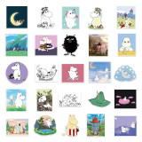 50pcs Cartoon hippo  graffiti stickers decorative suitcase notebook waterproof detachable stickers