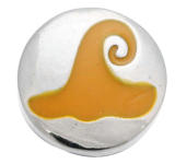 20MM  yellow design enamel Rhinestone Metal snap buttons