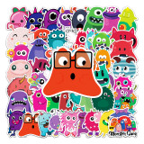 50pcs Little monster  graffiti stickers decorative suitcase notebook waterproof detachable stickers