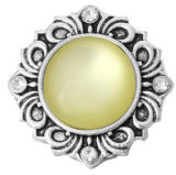 20MM  yellow design enamel Rhinestone Metal snap buttons