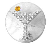 20MM  yellow design enamel Rhinestone Metal snap buttons