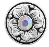 20MM  Color white design enamel Rhinestone Metal snap buttons