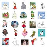 50pcs Cartoon hippo  graffiti stickers decorative suitcase notebook waterproof detachable stickers