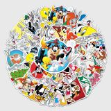 50pcs  Bugs Bunny  graffiti stickers decorative suitcase notebook waterproof detachable stickers