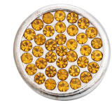 20MM  yellow design enamel Rhinestone Metal snap buttons