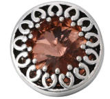 20MM Orange design enamel Rhinestone Metal snap buttons