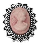 20MM Red design enamel Rhinestone Metal snap buttons