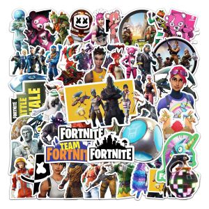 50pcs game graffiti stickers decorative suitcase notebook waterproof detachable stickers