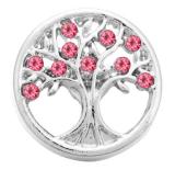 20MM  rose Red design enamel Rhinestone Metal snap buttons