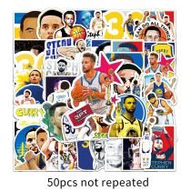 50pcs Basketball Curry  graffiti stickers decorative suitcase notebook waterproof detachable stickers