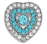 20MM Blue design enamel Rhinestone Metal snap buttons