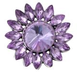 20MM  purple design enamel Rhinestone Metal snap buttons