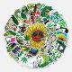 50pcs  Spoof of leaf characters  graffiti stickers decorative suitcase notebook waterproof detachable stickers