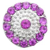 20MM  purple design enamel Rhinestone Metal snap buttons