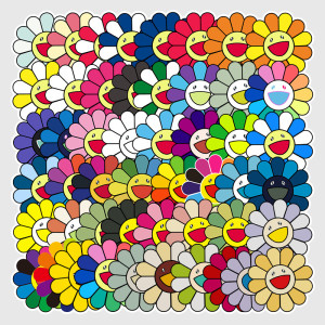 50pcs Sun flower graffiti stickers decorative suitcase notebook waterproof detachable stickers