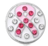 20MM  rose Red design enamel Rhinestone Metal snap buttons