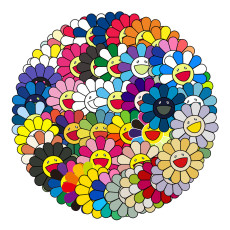 50pcs Sun flower graffiti stickers decorative suitcase notebook waterproof detachable stickers