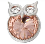 20MM Orange design enamel Rhinestone Metal snap buttons