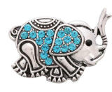 20MM Blue design enamel Rhinestone Metal snap buttons