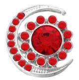 20MM Red design enamel Rhinestone Metal snap buttons