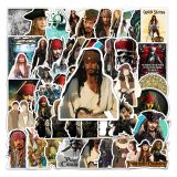 50pcs  classic movie  graffiti stickers decorative suitcase notebook waterproof detachable stickers