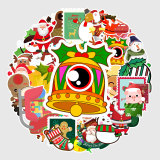 50pcs Christmas  graffiti stickers decorative suitcase notebook waterproof detachable stickers