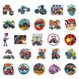 50pcs  Cartoon caravan  graffiti stickers decorative suitcase notebook waterproof detachable stickers