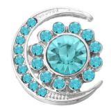 20MM Blue design enamel Rhinestone Metal snap buttons