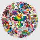 50pcs Psychedelic mushroom  graffiti stickers decorative suitcase notebook waterproof detachable stickers