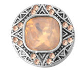 20MM Orange design enamel Rhinestone Metal snap buttons