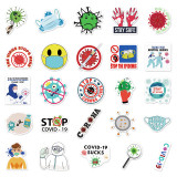 50pcs  Nurse virus protection  graffiti stickers decorative suitcase notebook waterproof detachable stickers