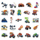 50pcs  Cartoon caravan  graffiti stickers decorative suitcase notebook waterproof detachable stickers