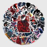 50pcs  classic movie  graffiti stickers decorative suitcase notebook waterproof detachable stickers