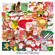 50pcs Christmas  graffiti stickers decorative suitcase notebook waterproof detachable stickers