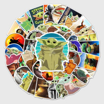 50pcs  classic movie  graffiti stickers decorative suitcase notebook waterproof detachable stickers