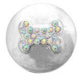 20MM  Color white design enamel Rhinestone Metal snap buttons