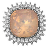 20MM Orange design enamel Rhinestone Metal snap buttons