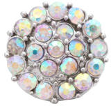 20MM  Color white design enamel Rhinestone Metal snap buttons