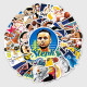 50pcs Basketball Curry  graffiti stickers decorative suitcase notebook waterproof detachable stickers
