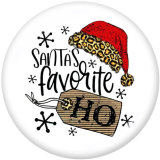 20MM Christmas  Deer  Print  glass  snaps buttons