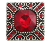 20MM Christmas red  design Rhinestone enamel Metal snap buttons