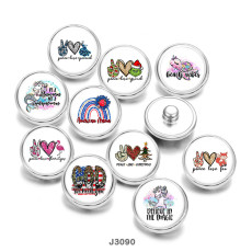 20MM   MOM  Unicorn  Christmas  Print  glass  snaps buttons