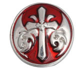 20MM Christmas red  design Rhinestone enamel Metal snap buttons